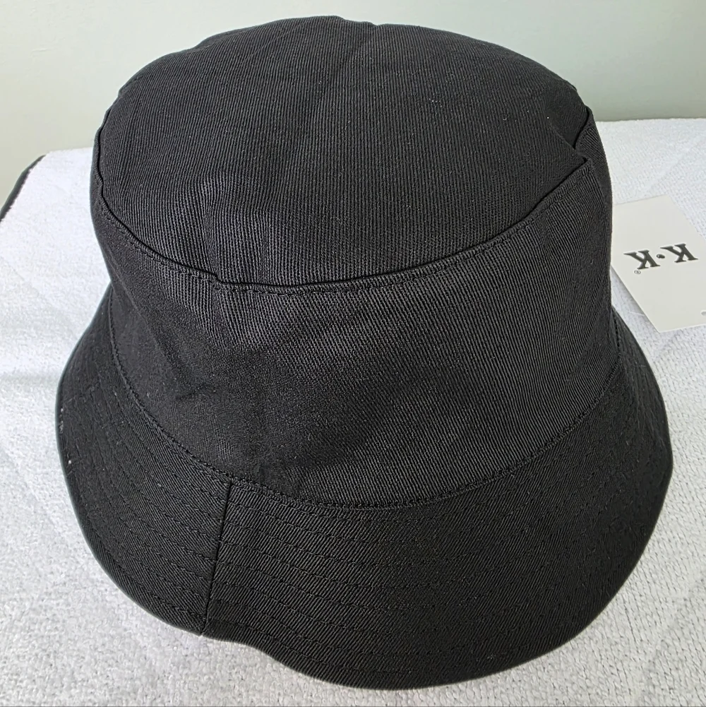 Reversible Cherry Print Bucket Hat, White & Black Cotton, Foldable Fisherman Hat